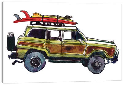 Surf Car VII Canvas Art Print