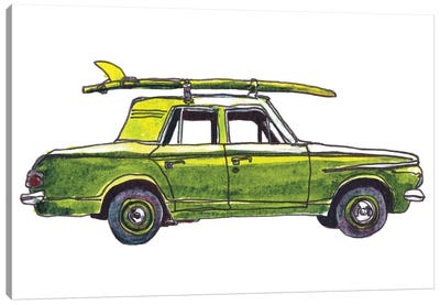Surf Car XII Canvas Art Print