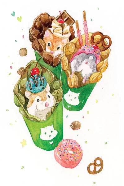 Mice: Egg Waffle by Penelopeloveprints