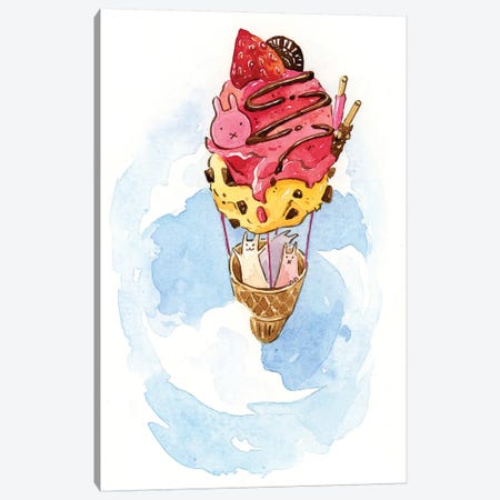 Ice Cream Journey Canvas Print #PLP25} by Penelopeloveprints Canvas Art