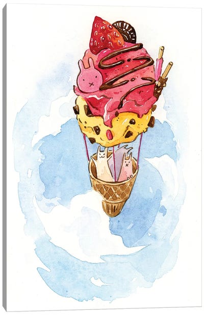 Ice Cream Journey Canvas Art Print - Penelopeloveprints