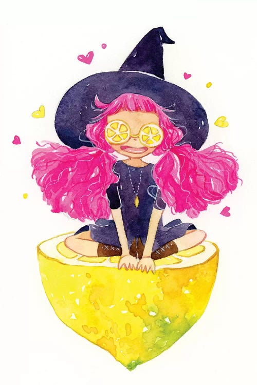 Lemon Witch by Penelopeloveprints canvas print