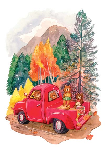 Trucks: Little Red Truck by Penelopeloveprints