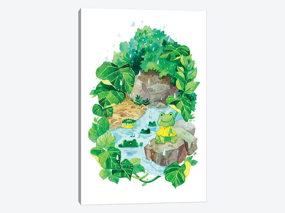 Rainy Pond by Penelopeloveprints 1-piece Art Print