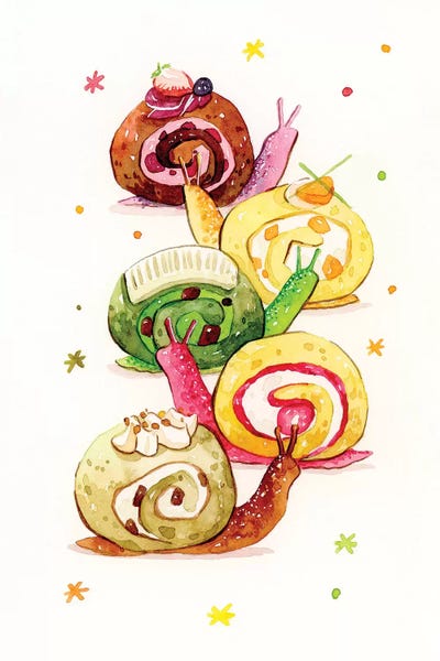 Adorable Anthropomorphism: Snail Cake by Penelopeloveprints
