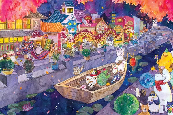 Japanimals: Cat Town by Penelopeloveprints