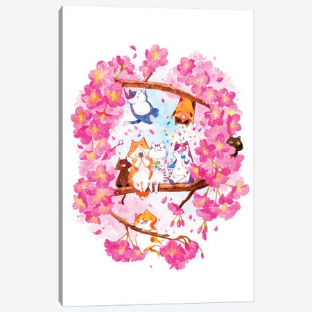 Spring Hanami Canvas Print #PLP53} by Penelopeloveprints Canvas Wall Art