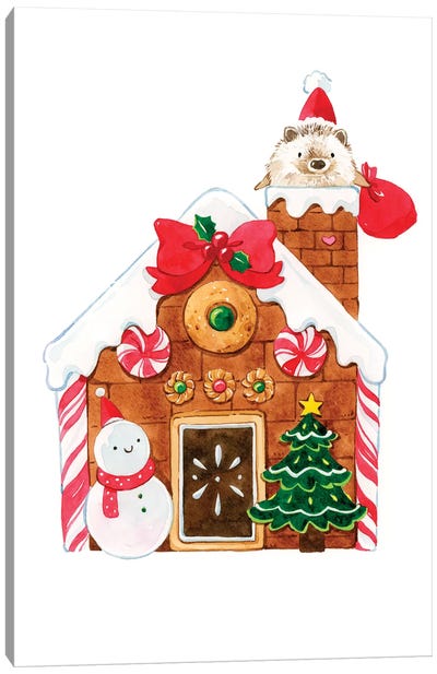 Merry Christmas Canvas Art Print - Cookie Art