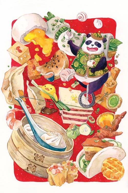 Dim Sum Circus by Penelopeloveprints wall art