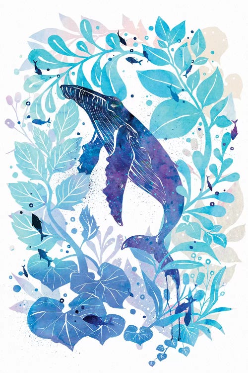 Humperback Whale Galaxy by Penelopeloveprints wall art