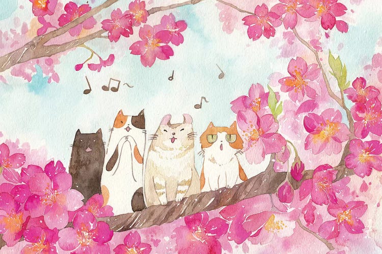 La Cat Ensemble by Penelopeloveprints wall art