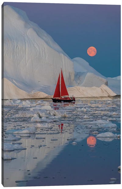 Greenland Night Canvas Art Print