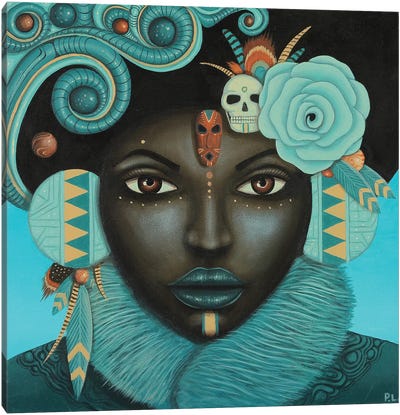 Kya Canvas Art Print - Skull Art