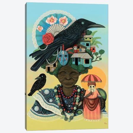 Mother of Crows Canvas Print #PLW20} by Paul Lewin Canvas Artwork