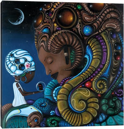 Neru Canvas Art Print - Afrofuturism