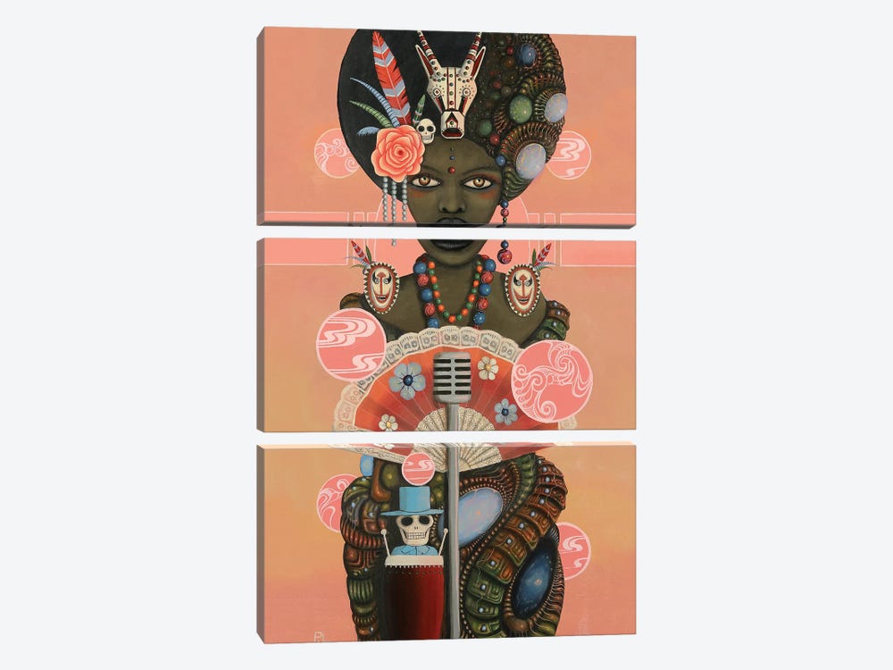 The Singer by Paul Lewin 3-piece Canvas Artwork