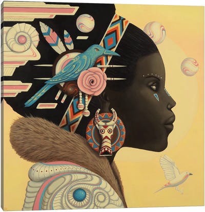 Zuri Canvas Art Print - Contemporary Portraiture by Black Artists