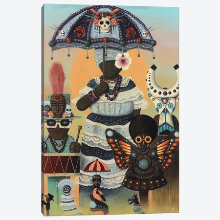 Carnival Day Canvas Print #PLW6} by Paul Lewin Canvas Art Print