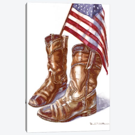 Cowboy Boots I Canvas Print #PMA8} by Paul Mathenia Canvas Artwork