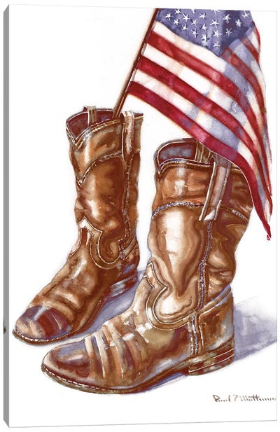 Cowboy Boots I Canvas Art Print - Boots