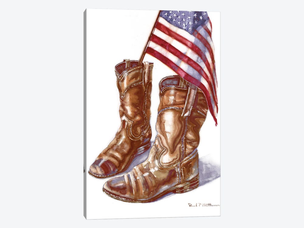 Cowboy Boots I by Paul Mathenia 1-piece Canvas Art Print