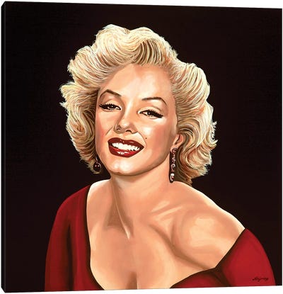 Marilyn Monroe III Canvas Art Print - Paul Meijering