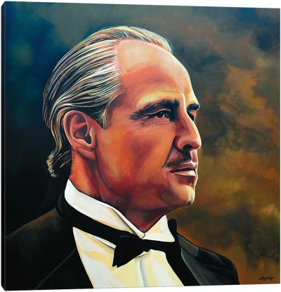 Marlon Brando Canvas Art Print - Don Vito Corleone