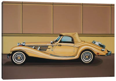 Mercedes 500K Roadster Car Canvas Art Print - Cars By Brand