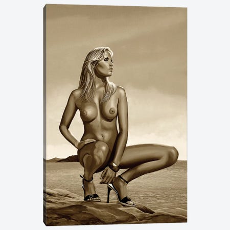 Nude Woman II Sepia Canvas Print #PME128} by Paul Meijering Canvas Art