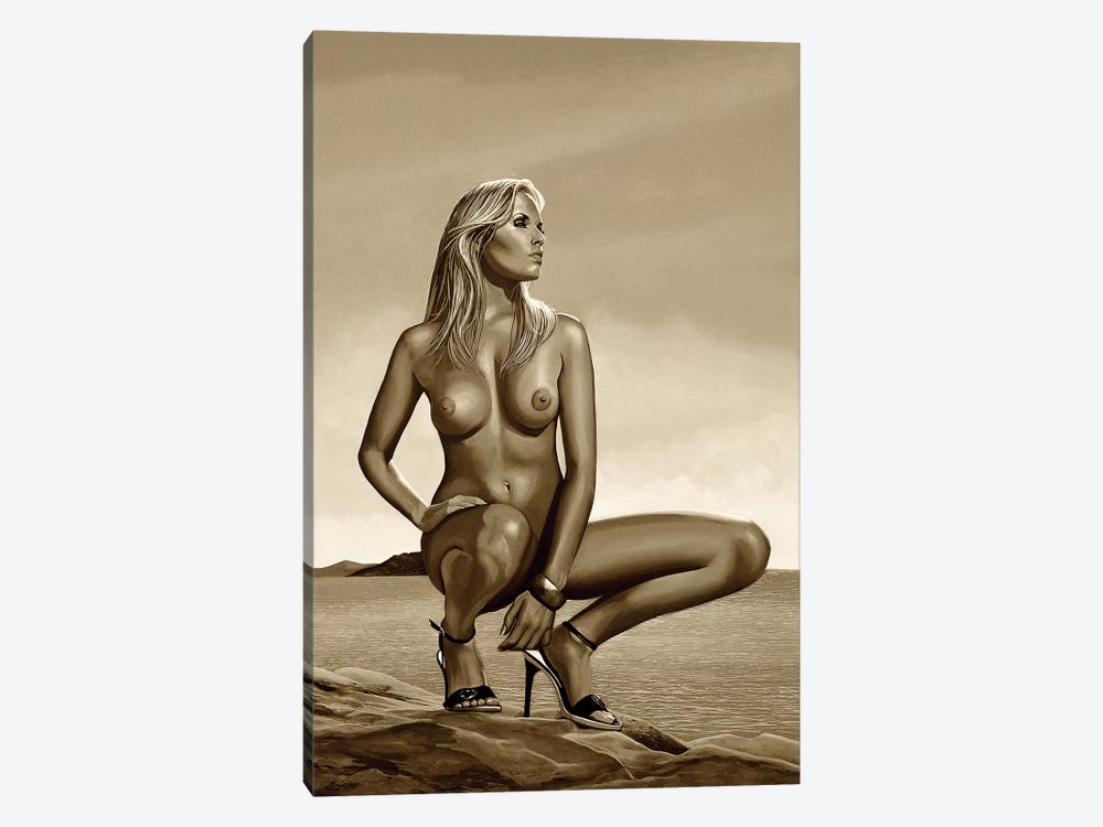 Nude Woman II Sepia by Paul Meijering 1-piece Canvas Wall Art