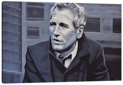 Paul Newman Canvas Art Print - Paul Newman