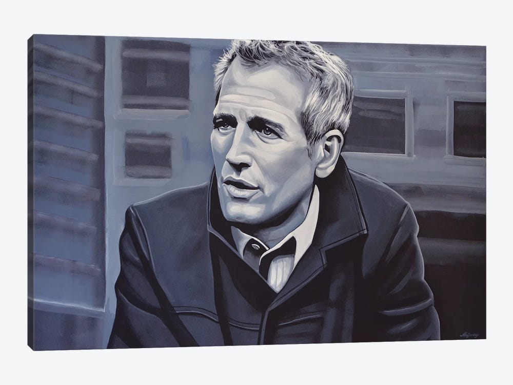 Paul Newman by Paul Meijering 1-piece Canvas Art
