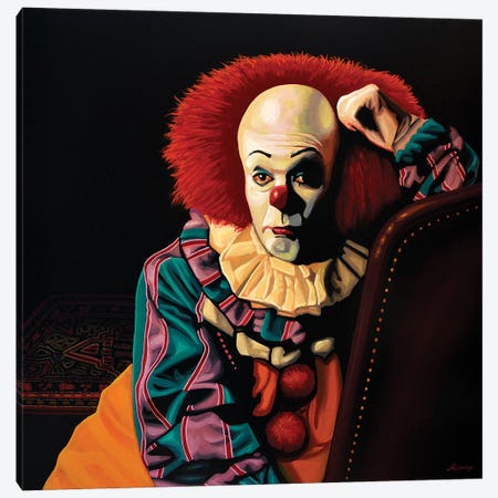 Pennywise It Canvas Print #PME133} by Paul Meijering Art Print