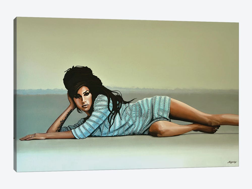 Amy Winehouse II by Paul Meijering 1-piece Canvas Art Print