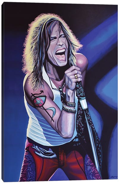 Steven Tyler III Canvas Art Print - Aerosmith
