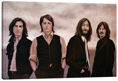 The Beatles Canvas Art Print - Photorealism Art