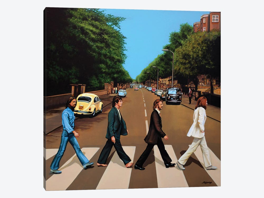 The Beatles Abbey Road Canvas Artwork by Paul Meijering