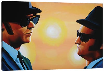 The Blues Brothers Canvas Art Print - Movie Scene Art