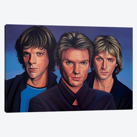 The Police Rockband Canvas Print #PME149} by Paul Meijering Canvas Wall Art