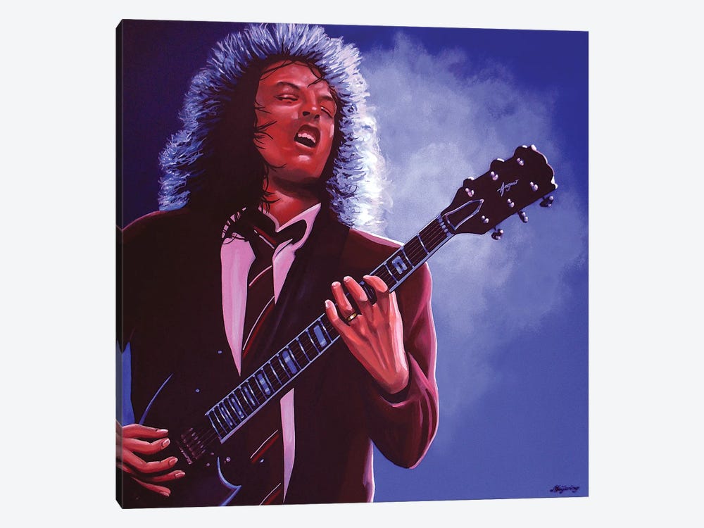 Angus Young by Paul Meijering 1-piece Canvas Artwork