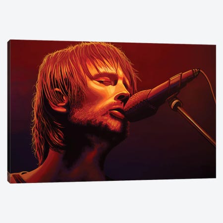 Thom Yorke Radiohead Canvas Print #PME154} by Paul Meijering Canvas Wall Art