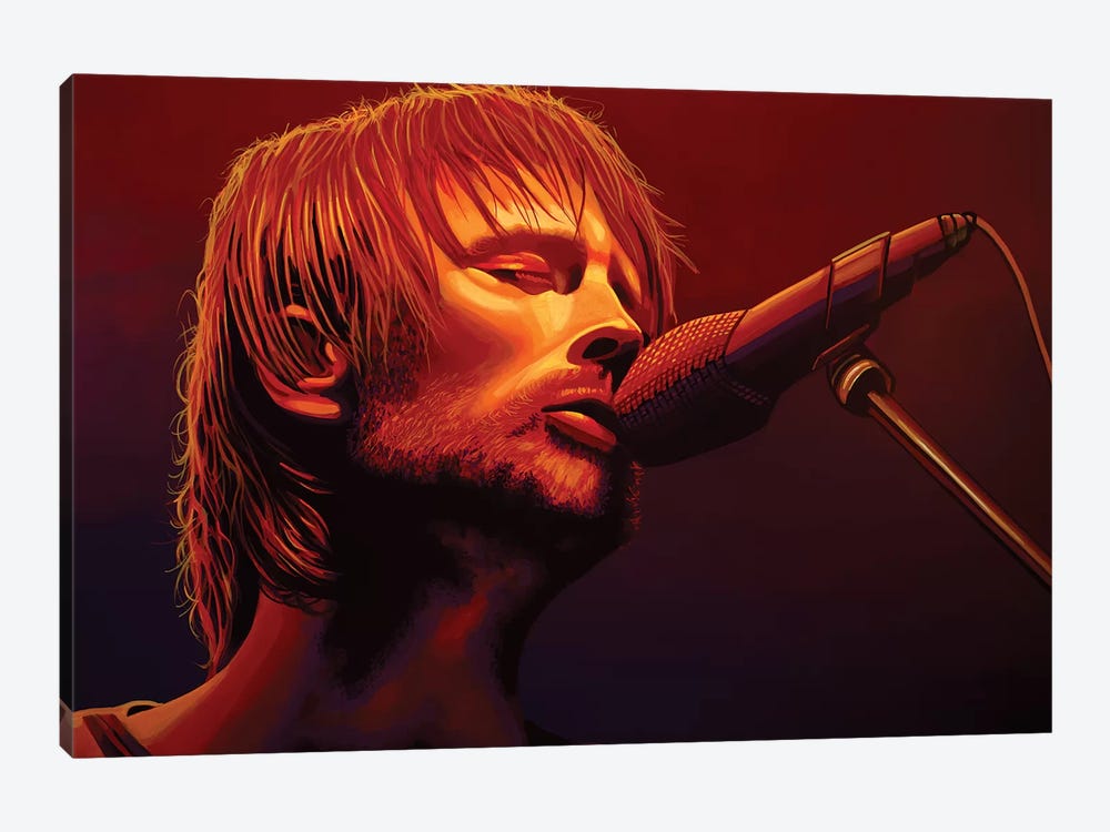 Thom Yorke Radiohead by Paul Meijering 1-piece Canvas Art Print