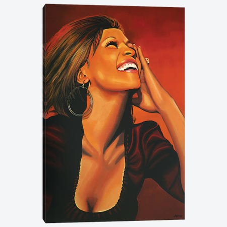 Whitney Houston I Canvas Print #PME159} by Paul Meijering Art Print