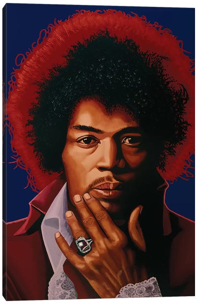 Jimi Hendrix Canvas Art Print - Paul Meijering