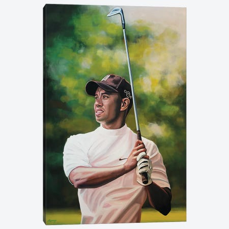Tiger Woods Canvas Print #PME165} by Paul Meijering Canvas Art Print