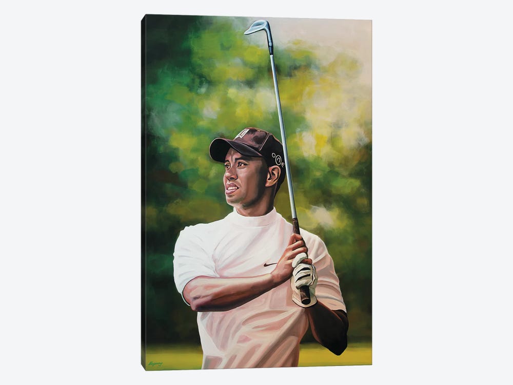 Tiger Woods by Paul Meijering 1-piece Canvas Print