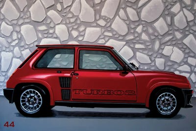Renault 5 Turbo 1980 by Paul Meijering framed canvas print