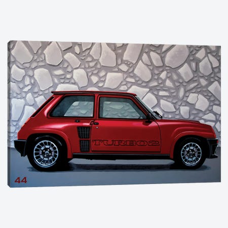 Renault 5 Turbo 1980 Canvas Print #PME169} by Paul Meijering Canvas Artwork