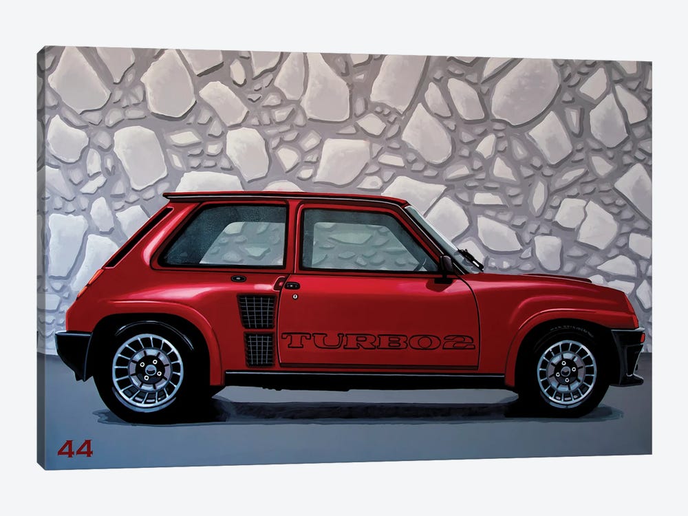 Renault 5 Turbo 1980 by Paul Meijering 1-piece Canvas Art Print