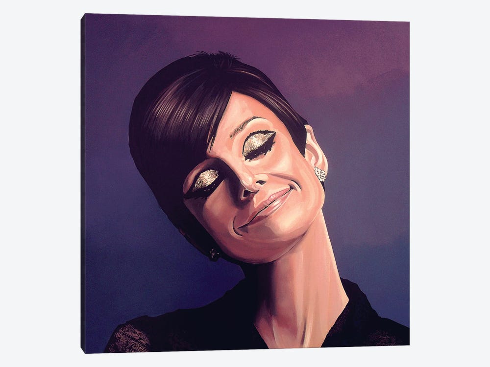 Audrey Hepburn by Paul Meijering 1-piece Canvas Art Print